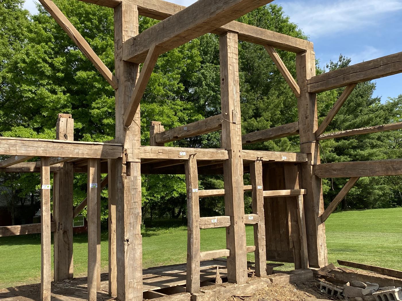 https://www.ohiovalleybarnsalvage.com/images/Harvey Barn Frame Ohio Valley Barn Salvage - Your Source For Sawn Barn Timbers
