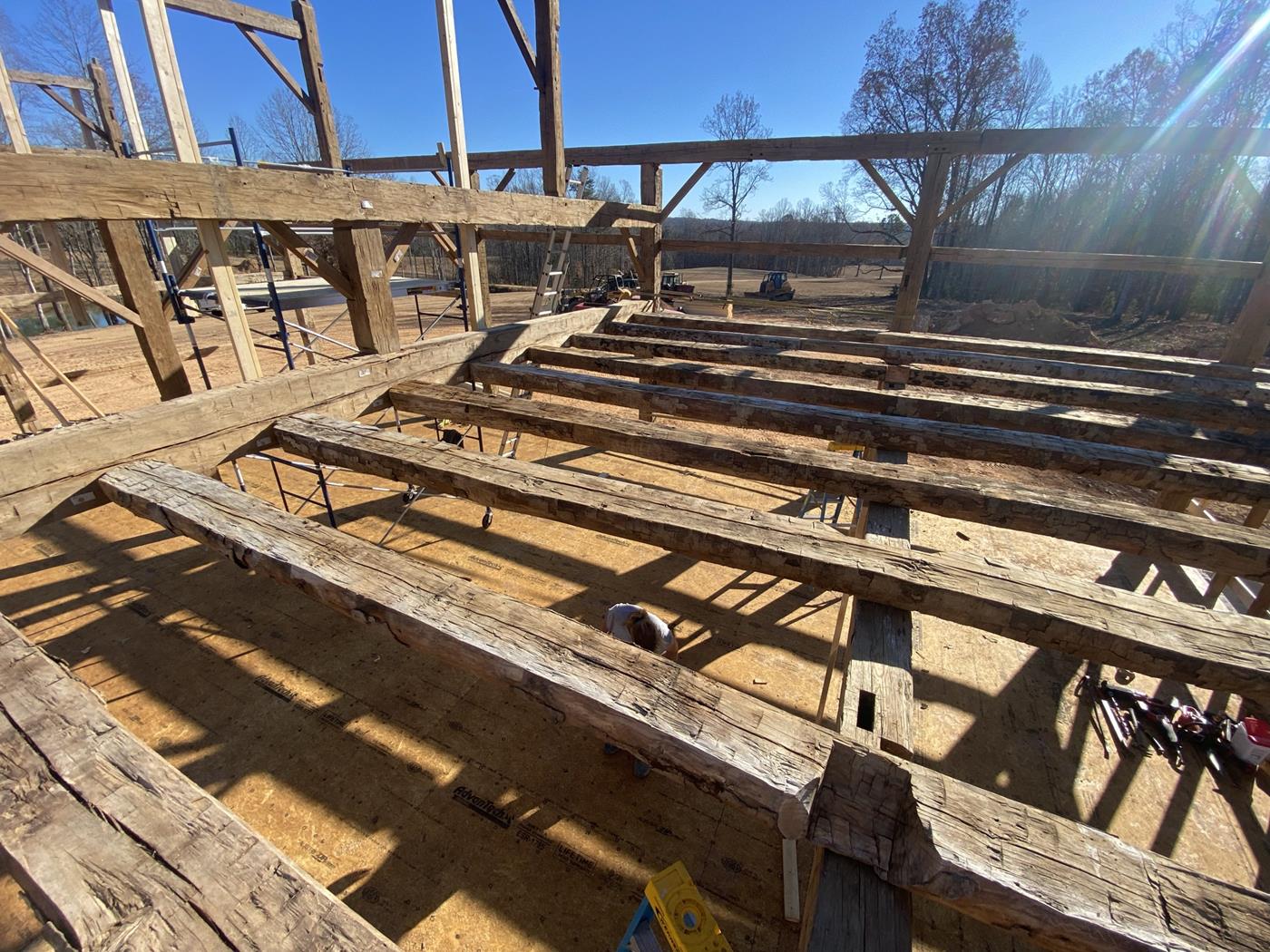 Historic Tiffin Barn Frame Reassembled 27