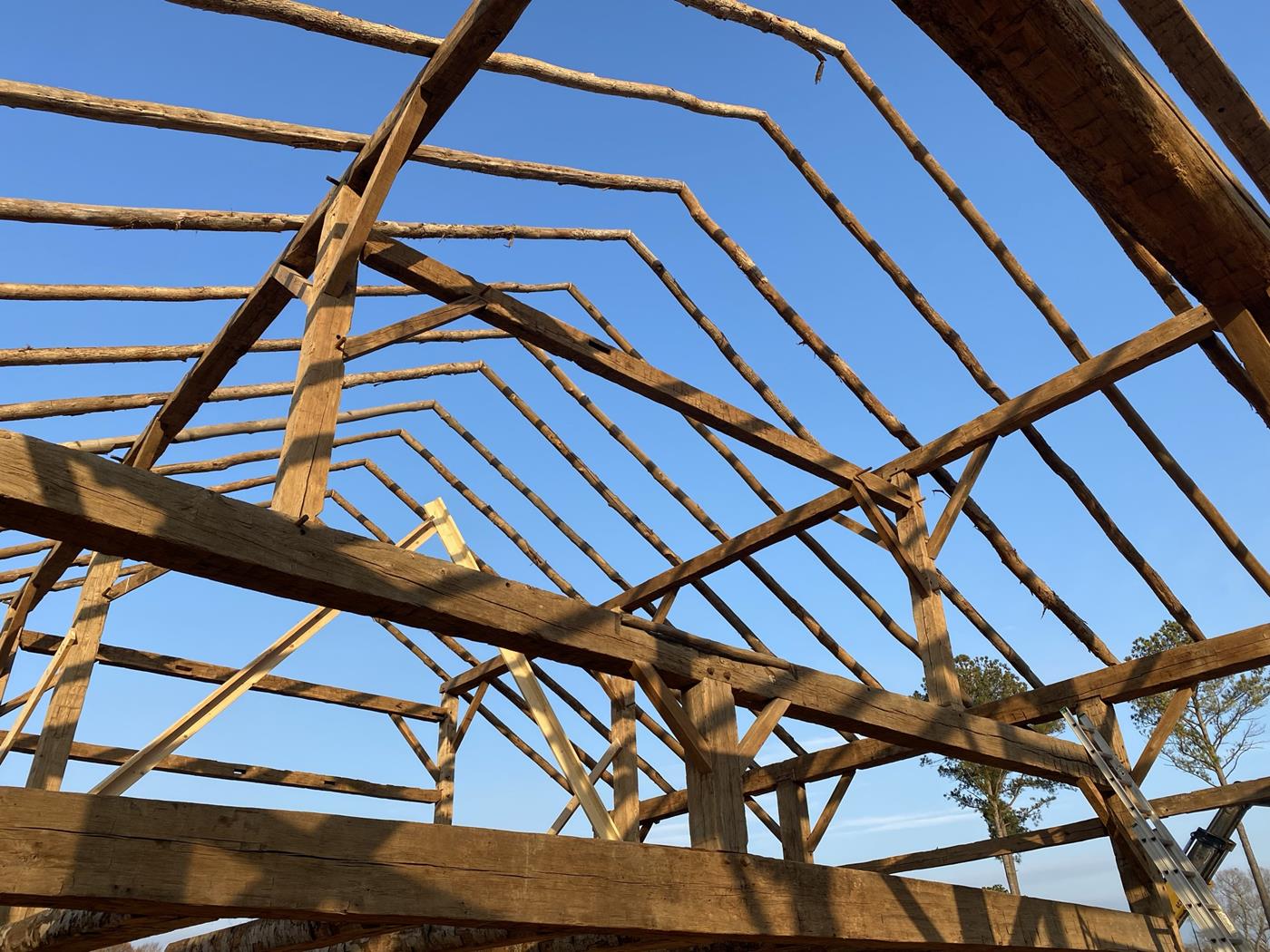 Historic Tiffin Barn Frame Reassembled 40