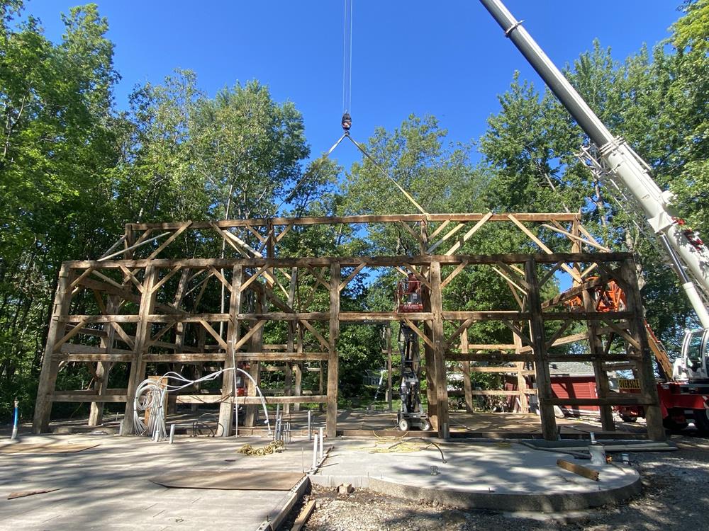 Historic Troyer Lincoln Repurposed Barn Frame For Sale 54