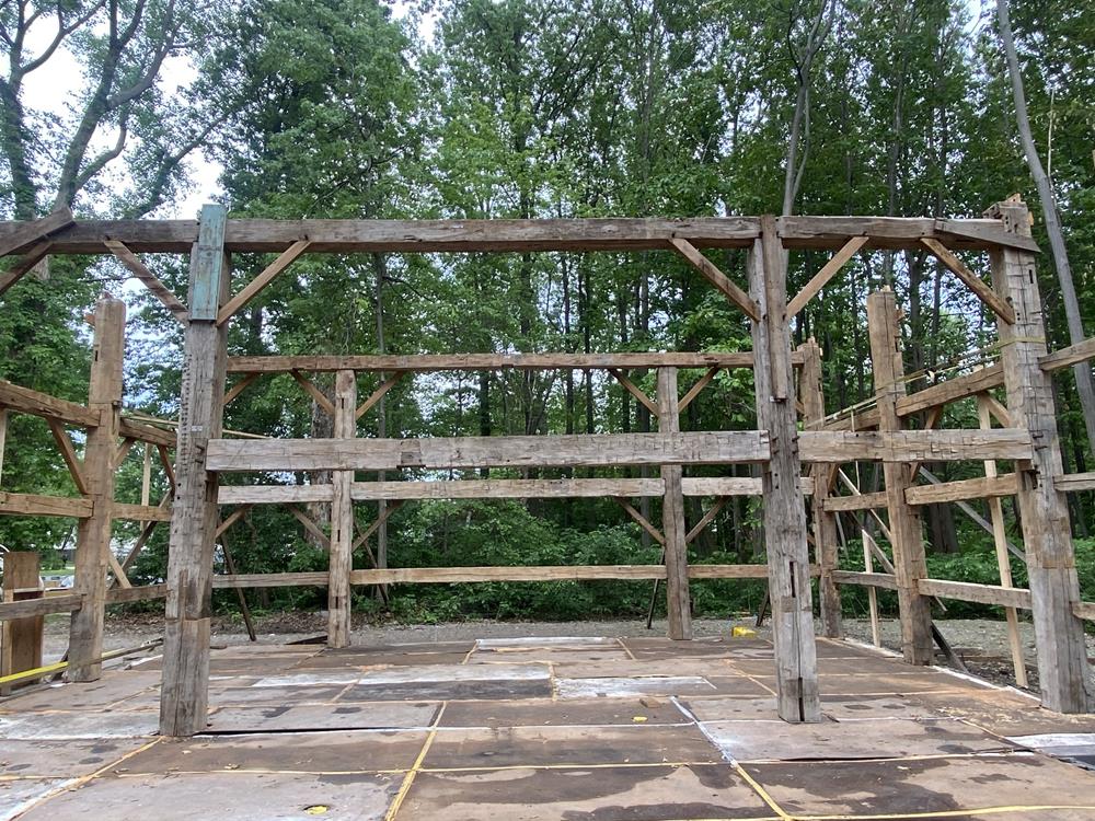 Historic Troyer Lincoln Repurposed Barn Frame For Sale 63