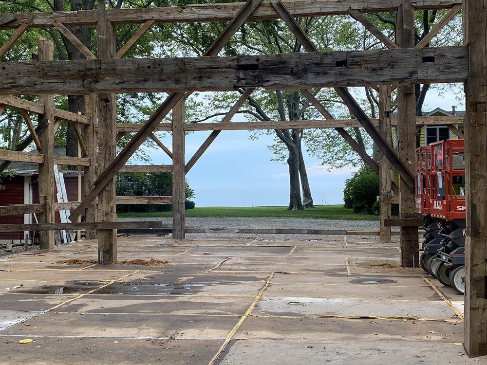 Historic Troyer Lincoln Repurposed Barn Frame For Sale 65