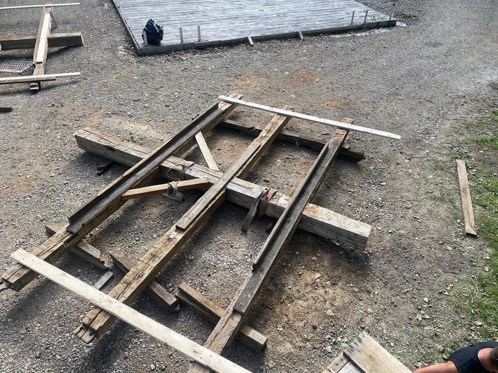 Historic Troyer Lincoln Repurposed Barn Frame For Sale 70